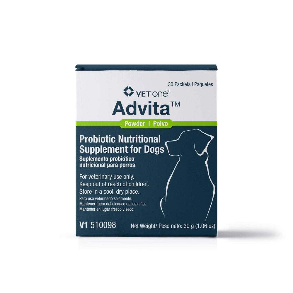 Vet One Advita sachet-probiotique chien, emballage pratique et dosage facile.