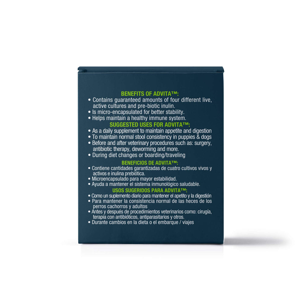 Vet One Advita sachet-probiotique chien, goût appétent facilitant l administration.