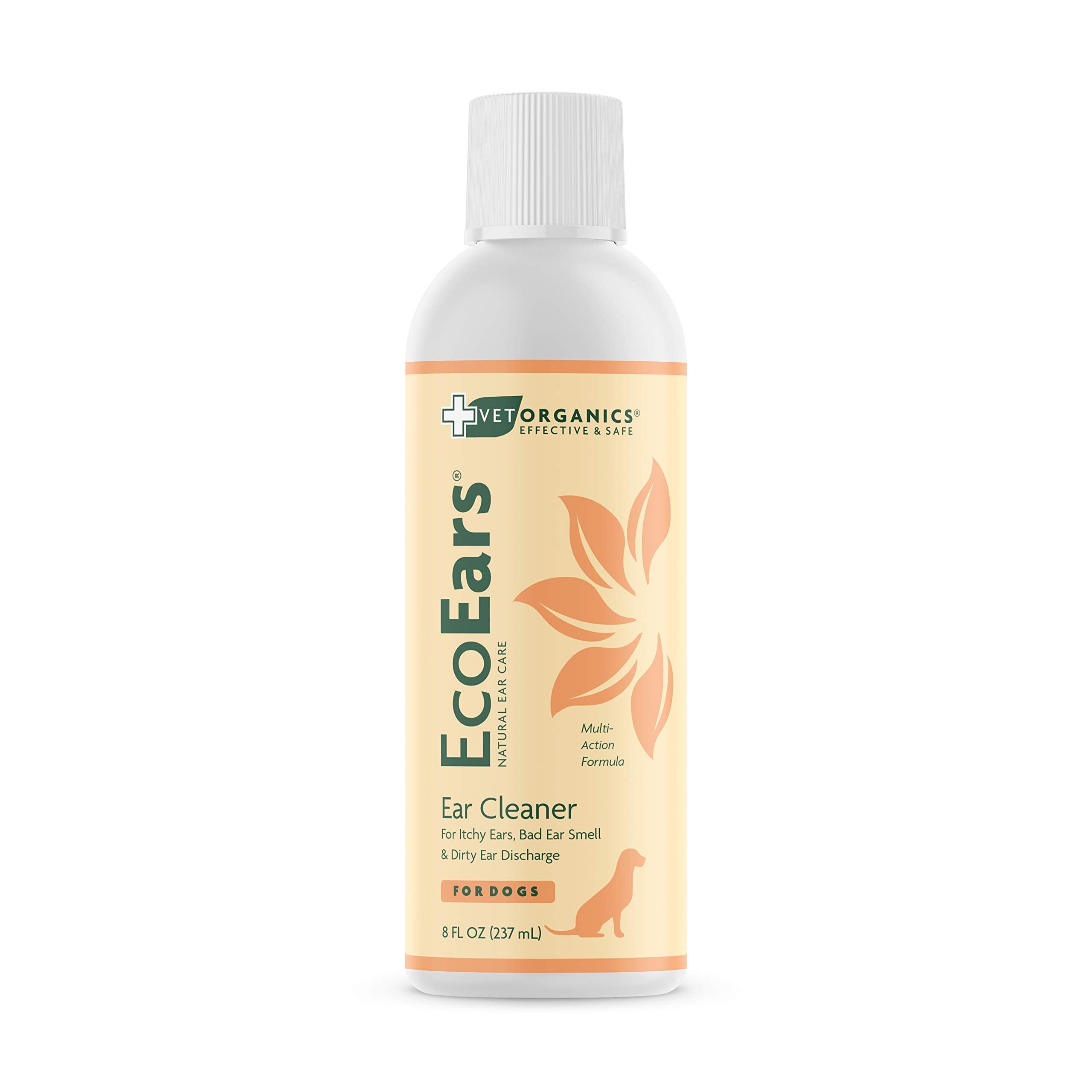 EcoEars Vet Organics nettoie les oreilles du chien en douceur.