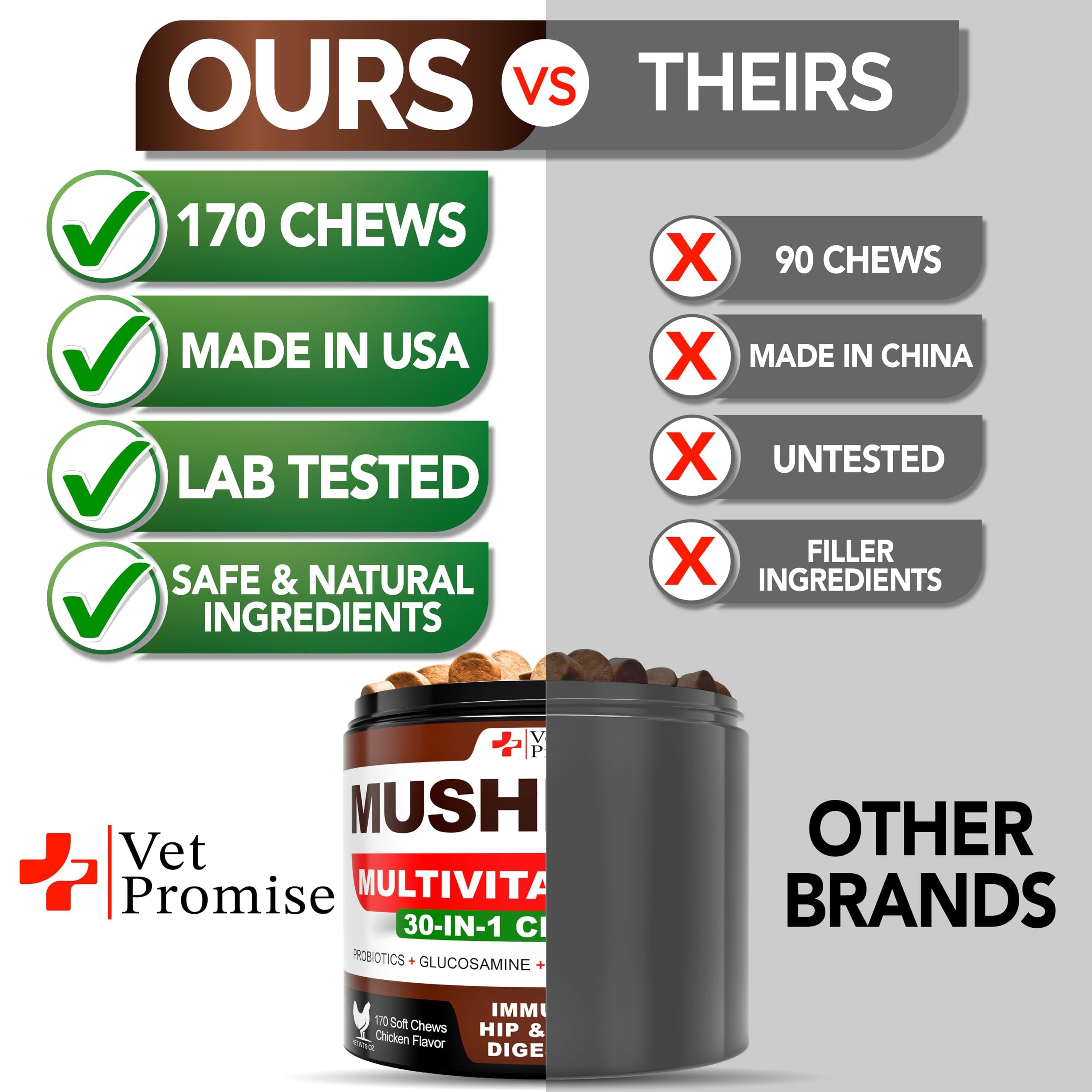 Vet Promise: texture gommes appétente, facile à donner pour chiens de tout âge.