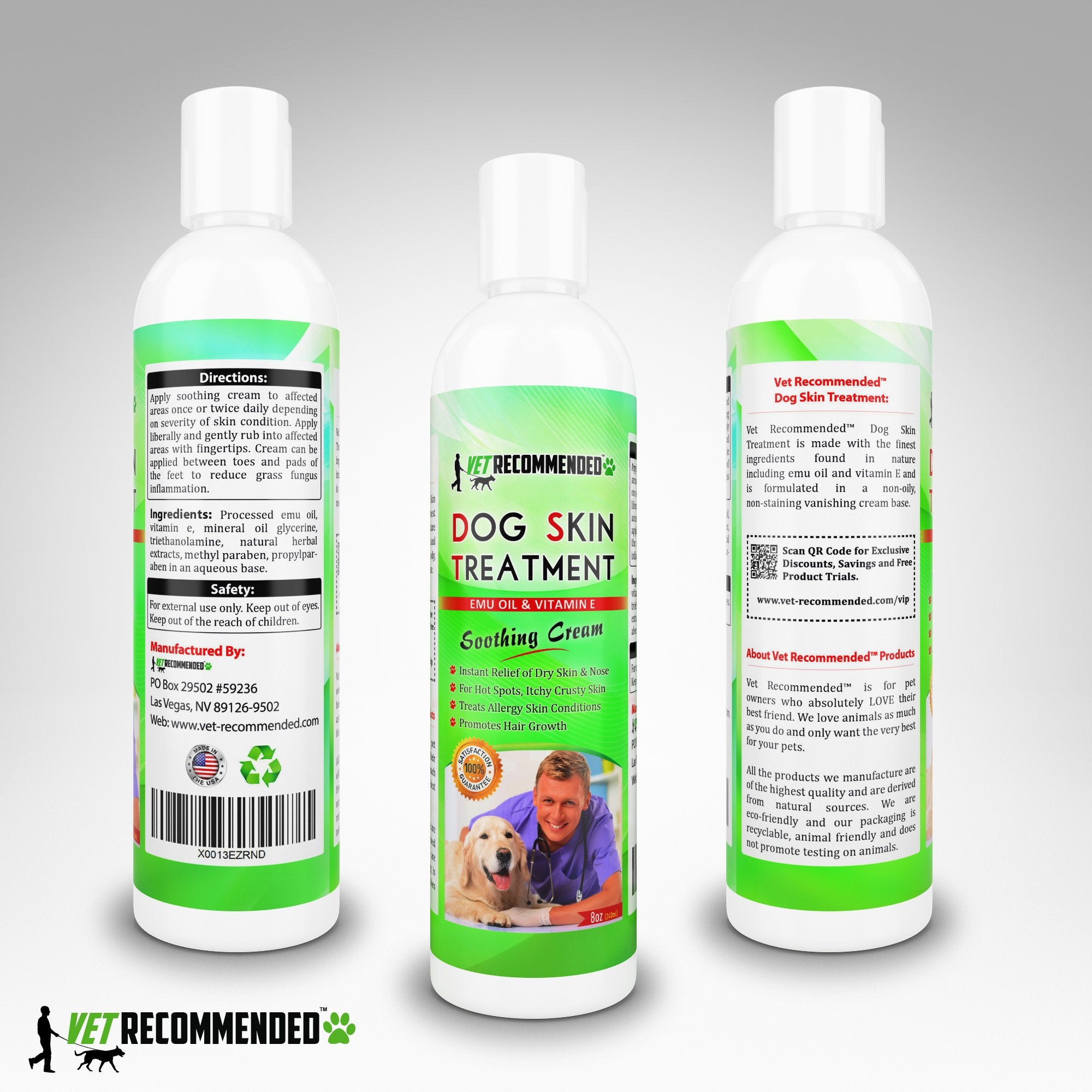 Vet Recommended Crème pattes sèches chien – hydrate et protège les pattes sensibles.