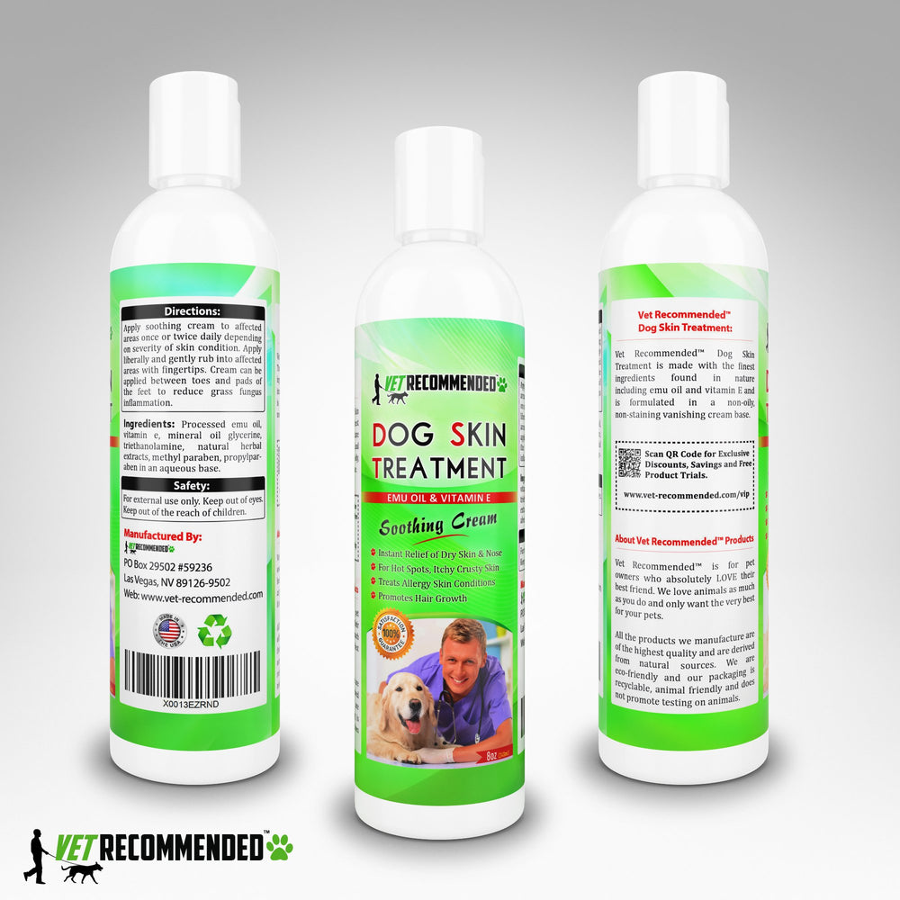 Vet Recommended Crème pattes sèches chien – hydrate et protège les pattes sensibles.