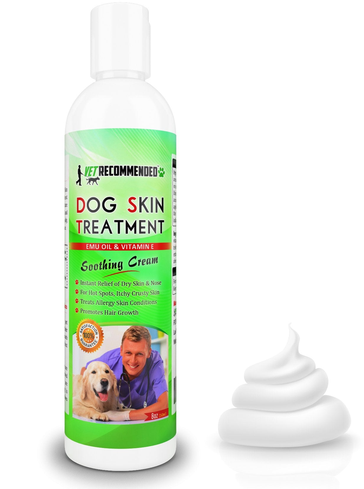 Vet Recommended Crème peau chien apaisante – soulage les irritations de la peau.