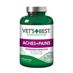 Vet’s Best Aches + Pains – bouteille de tablettes pour chiens actifs et articulations en soutien.