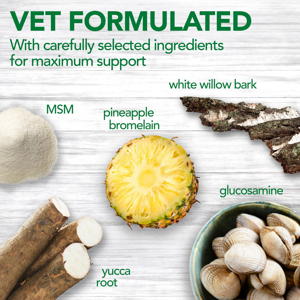 Vet’s Best Aches + Pains – facilité d’administration, idéal pour plusieurs chiens.