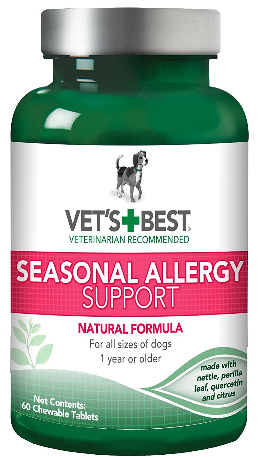 Vet’s Best allergies chiens comprimés à croquer pour confort possible de la peau