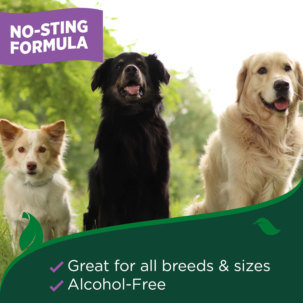 Vet's Best Allergy Itch Relief Spray emballage pratique facilite l application.