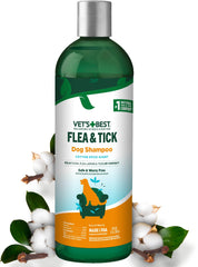 Vet’s Best - bouteille shampoing chien prête pour le bain et le contrôle des parasites.