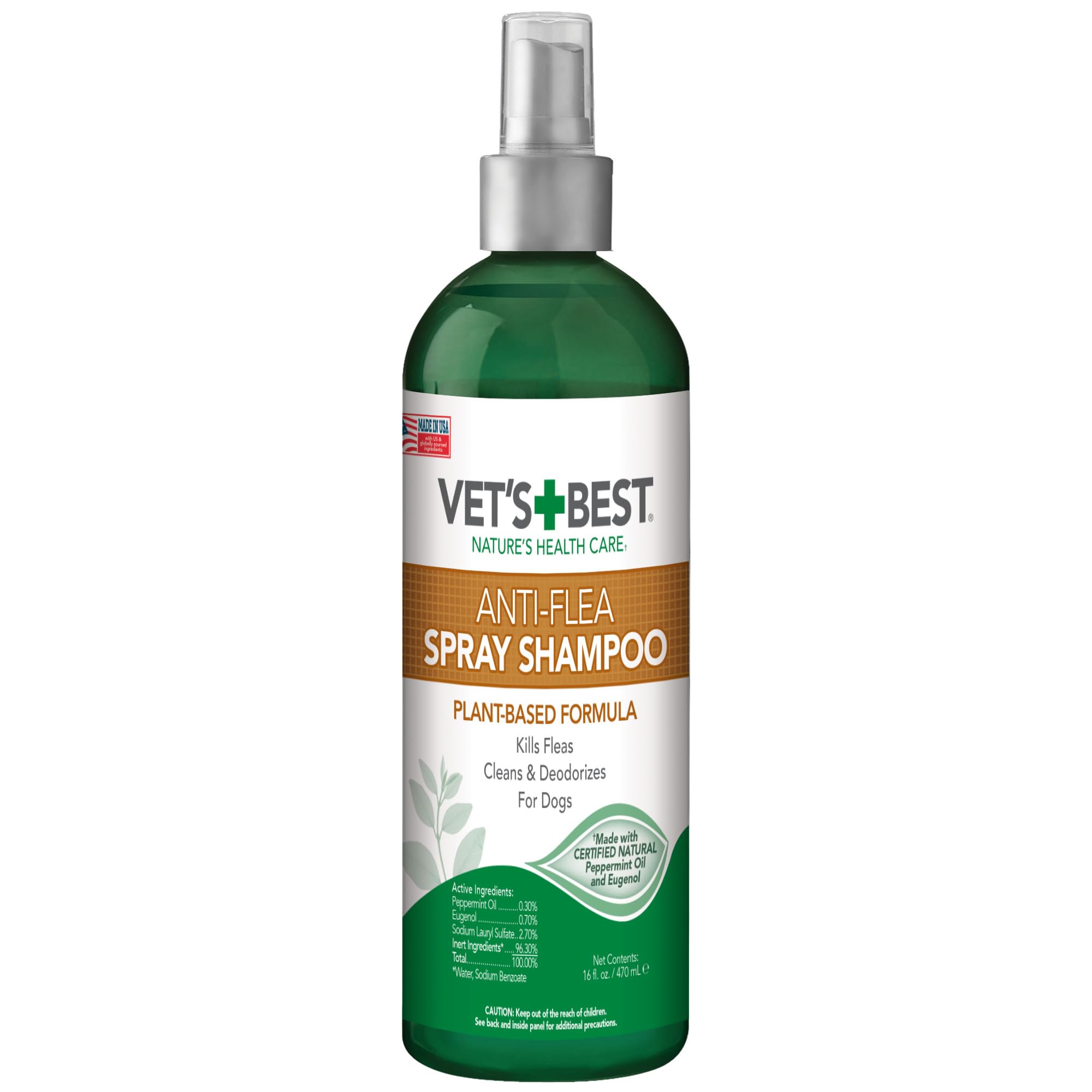 Vet's Best bouteille spray puces et tiques 16oz pour chien