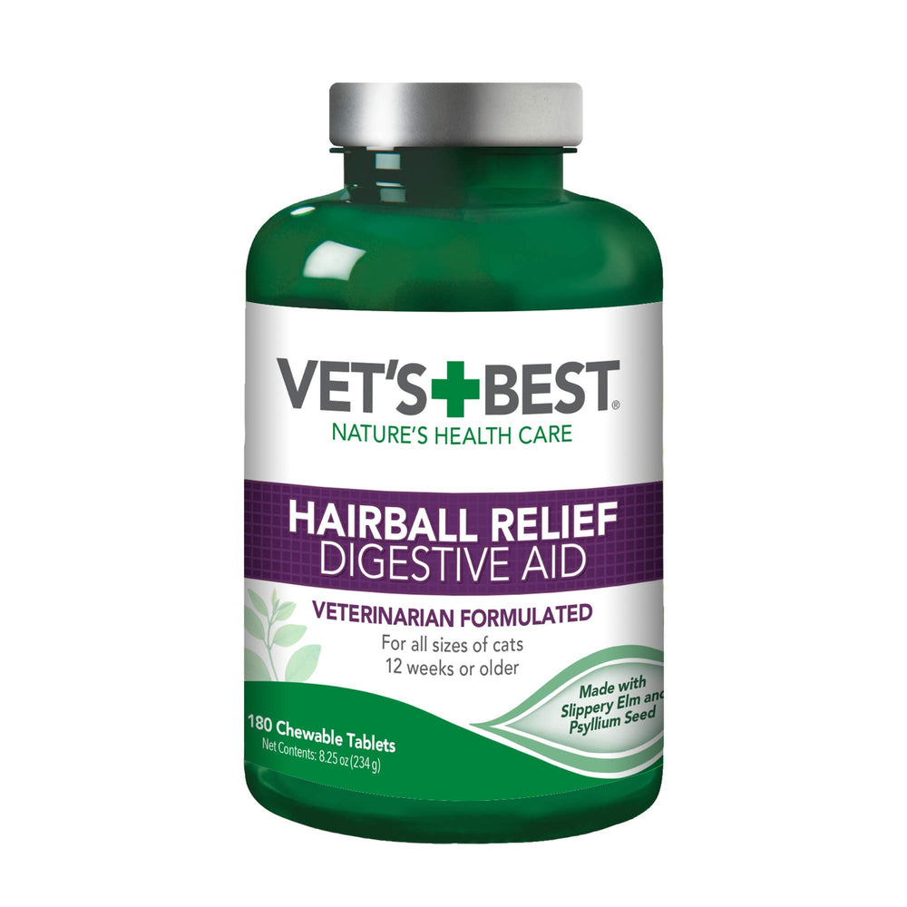 Vet's Best Chat Hairball Relief – bouteille à mâcher pratique pour chats