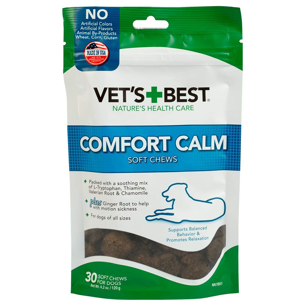 Vet's Best Comfort Calm: bocal pour chiens, soutien calme sans somnolence.