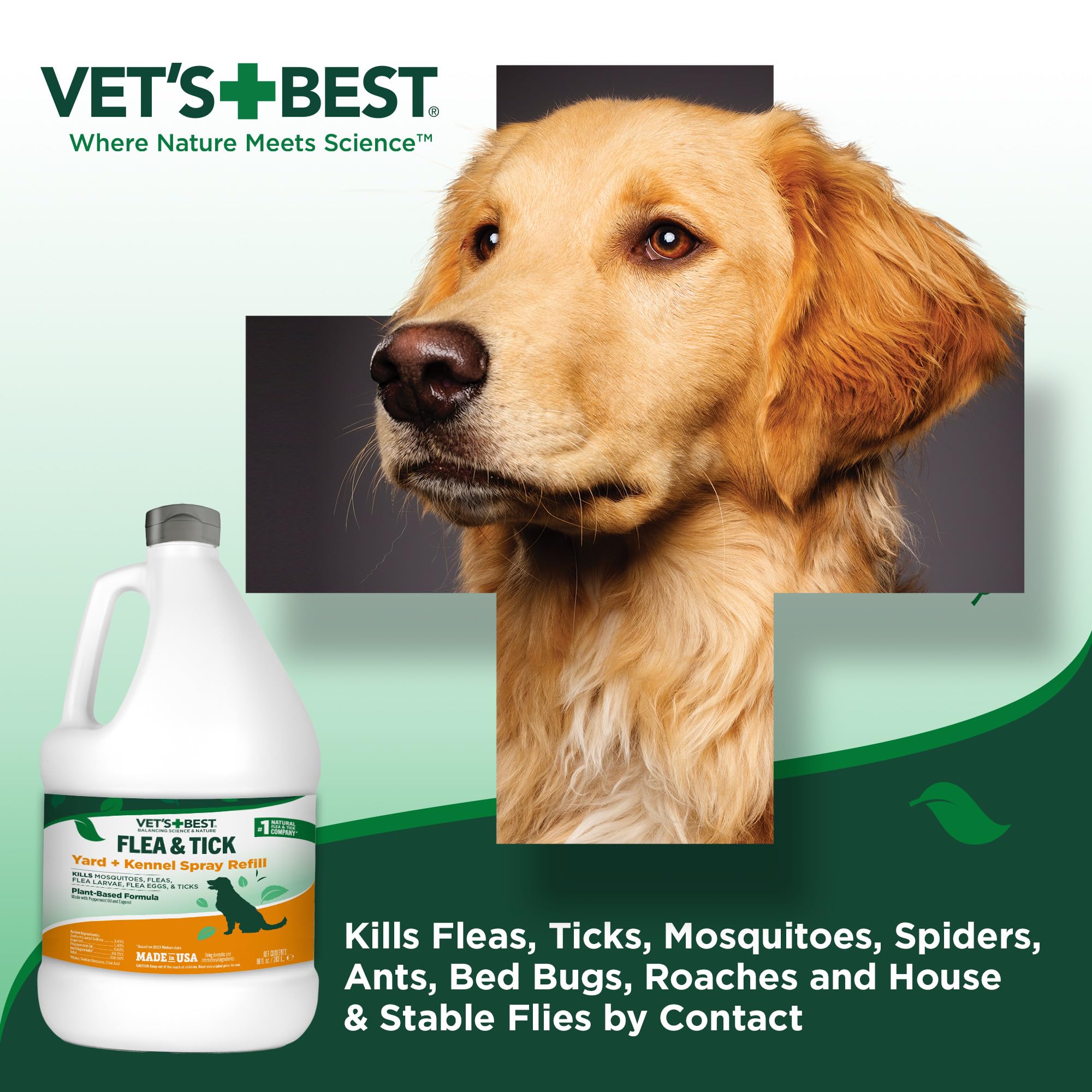Vet's Best ingrédients naturels menthe poivrée et eugénol – formulation sûre