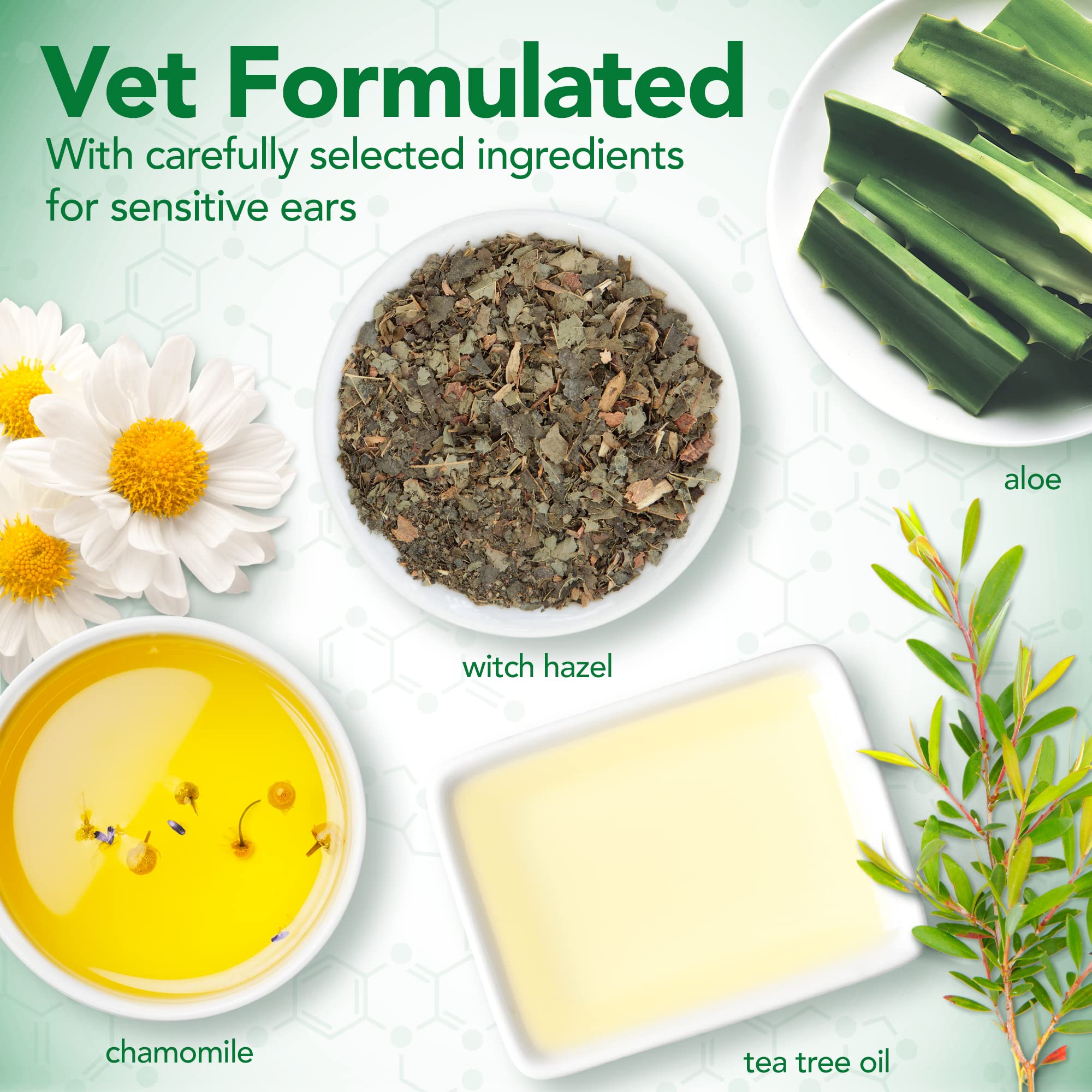 Peut être utilisé avec Vet's Best Dry Ear Relief pour un soin complet