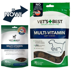 Vet's Best Multivitamine Soft Chews, texture moelleuse, ingestion facile.