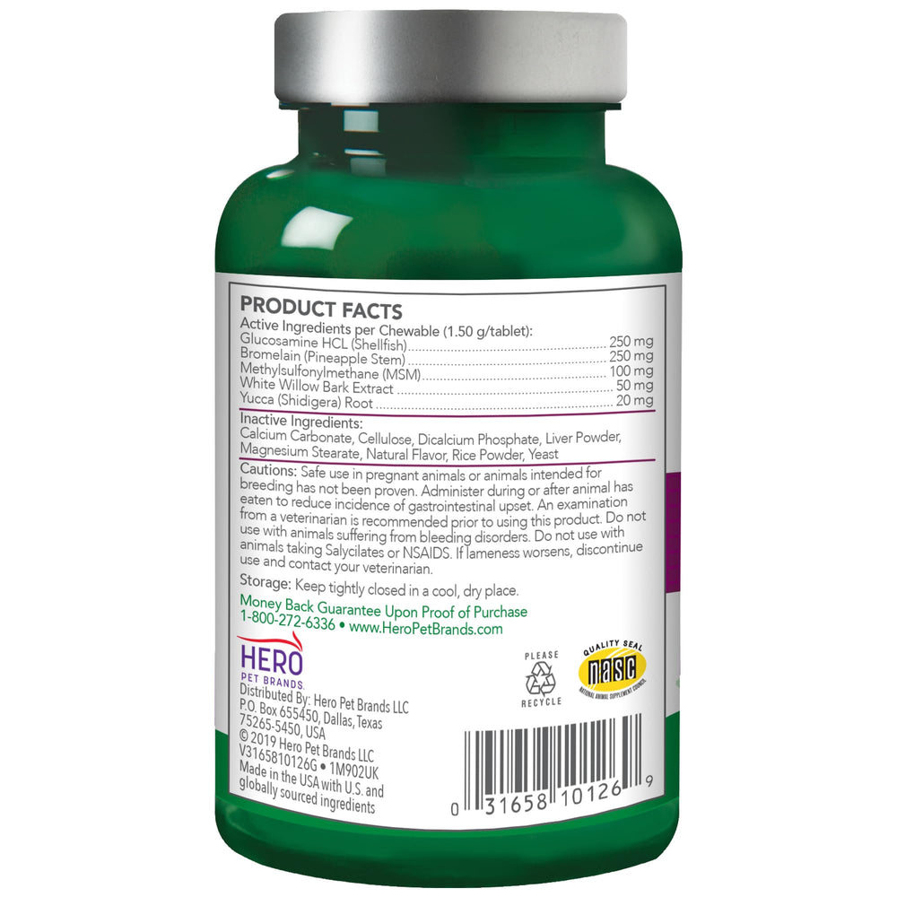 Soin naturel Vet’s Best – ingrédients pour articulations et muscles