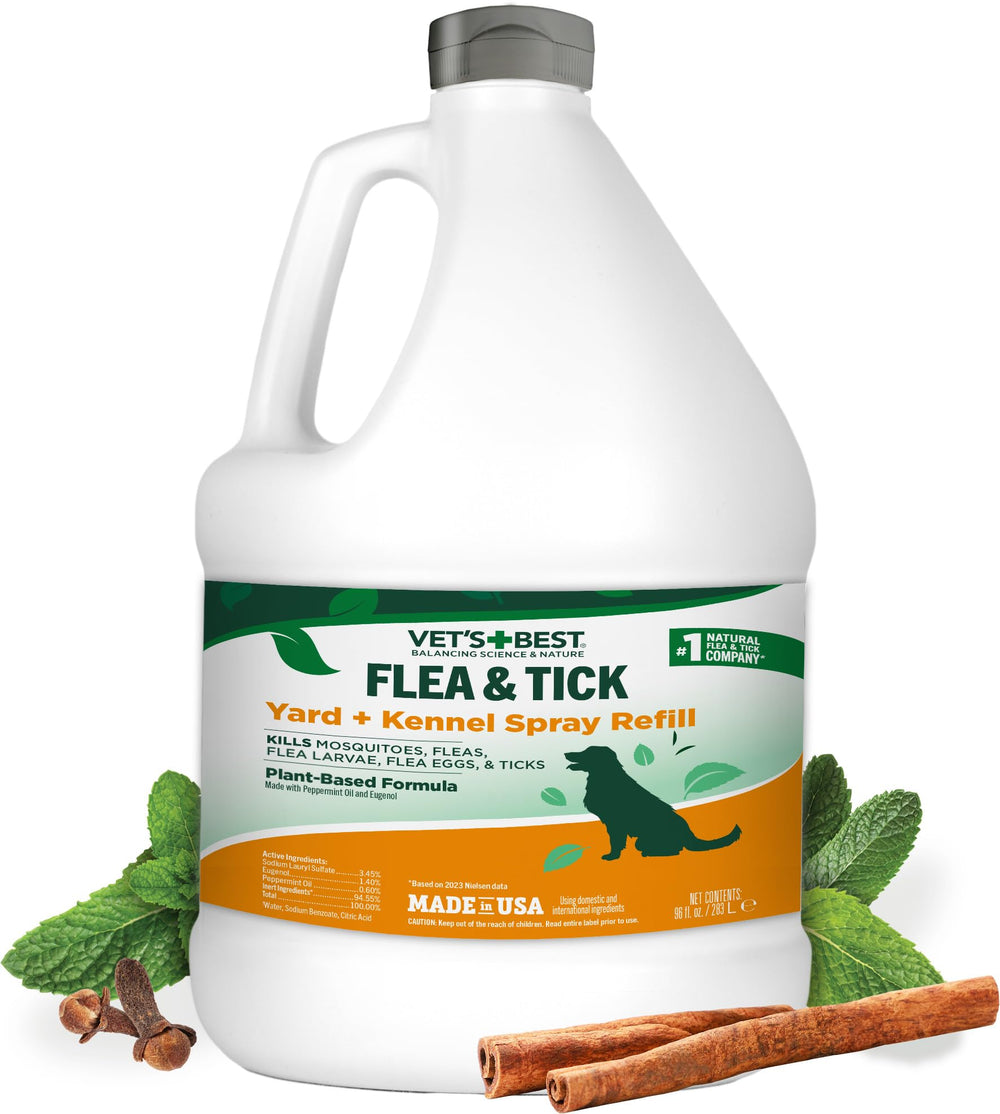 Vet's Best remplissage bouteille extérieur – pratique et économique pour traiter le jardin