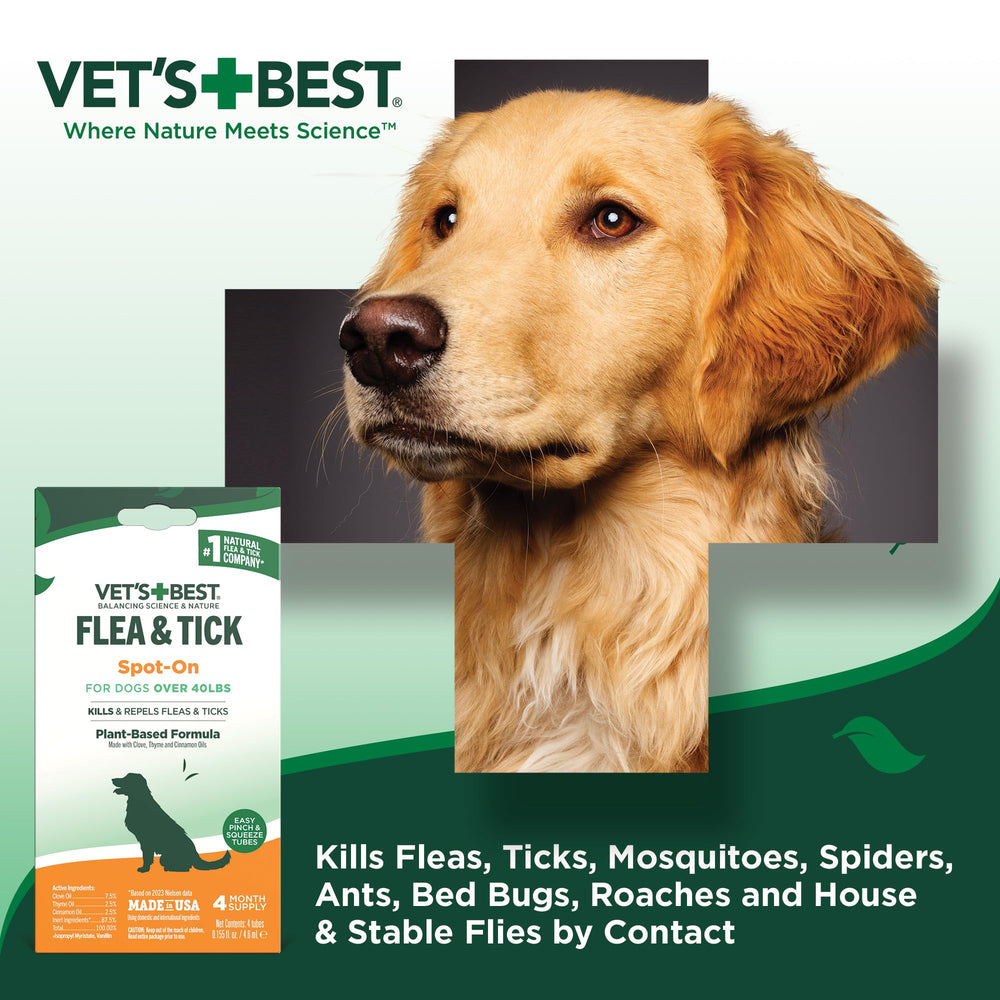Vet's Best - sans pesticides synthétiques pour une routine sûre.