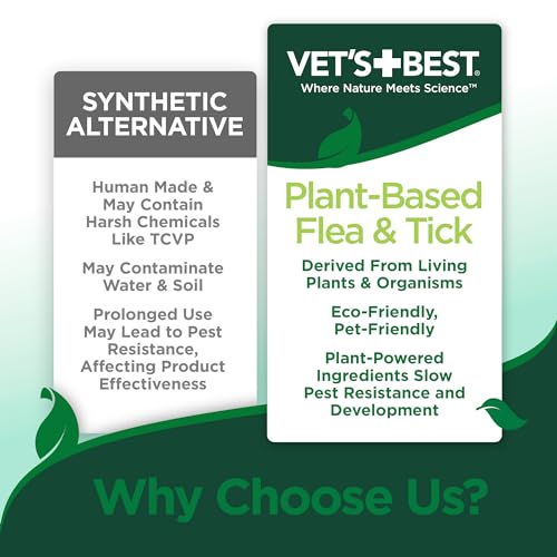 Vet's Best spray extérieur puces tiques moustiques – action naturelle dans le jardin