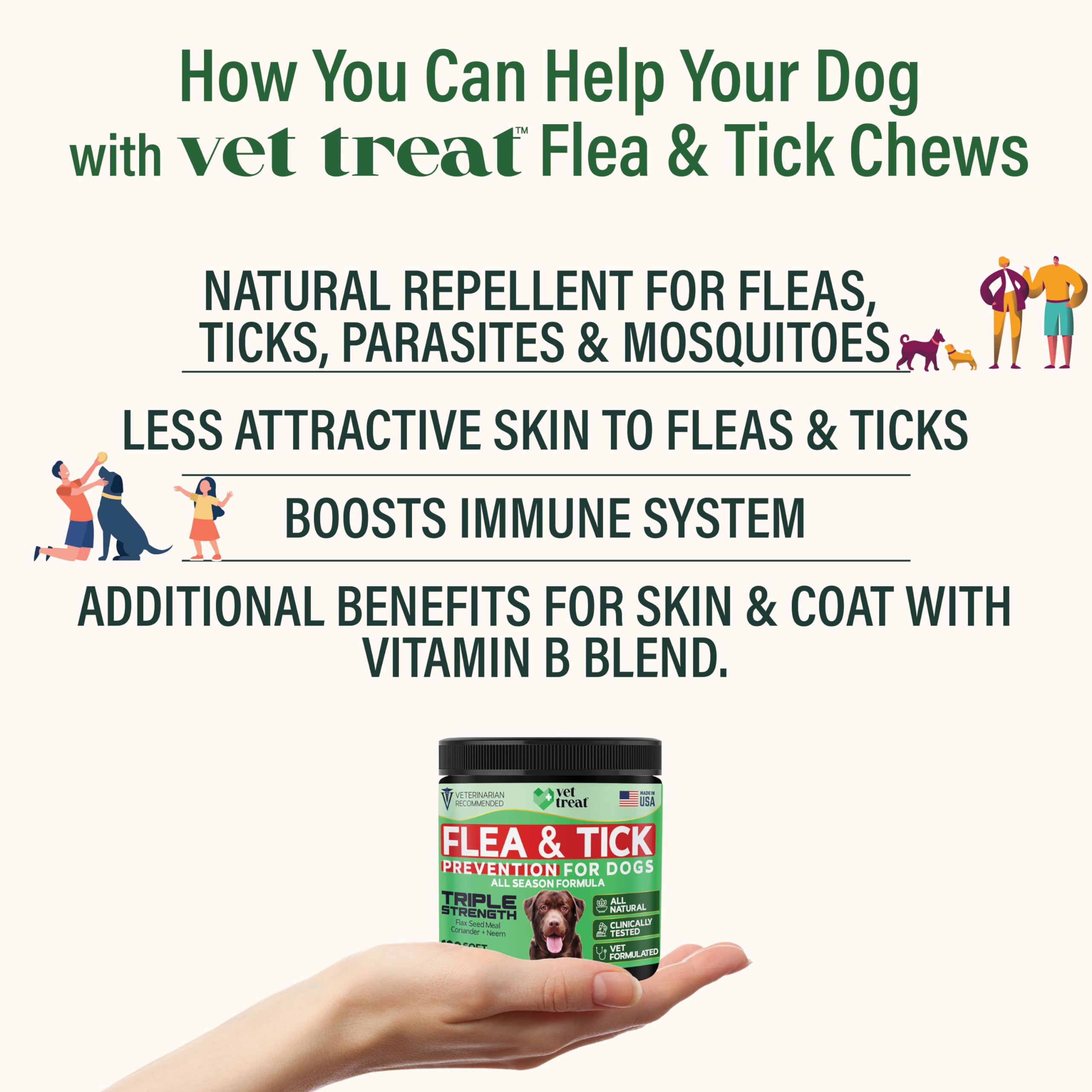 Vet Treat: friandises au poulet molles pour chiens.