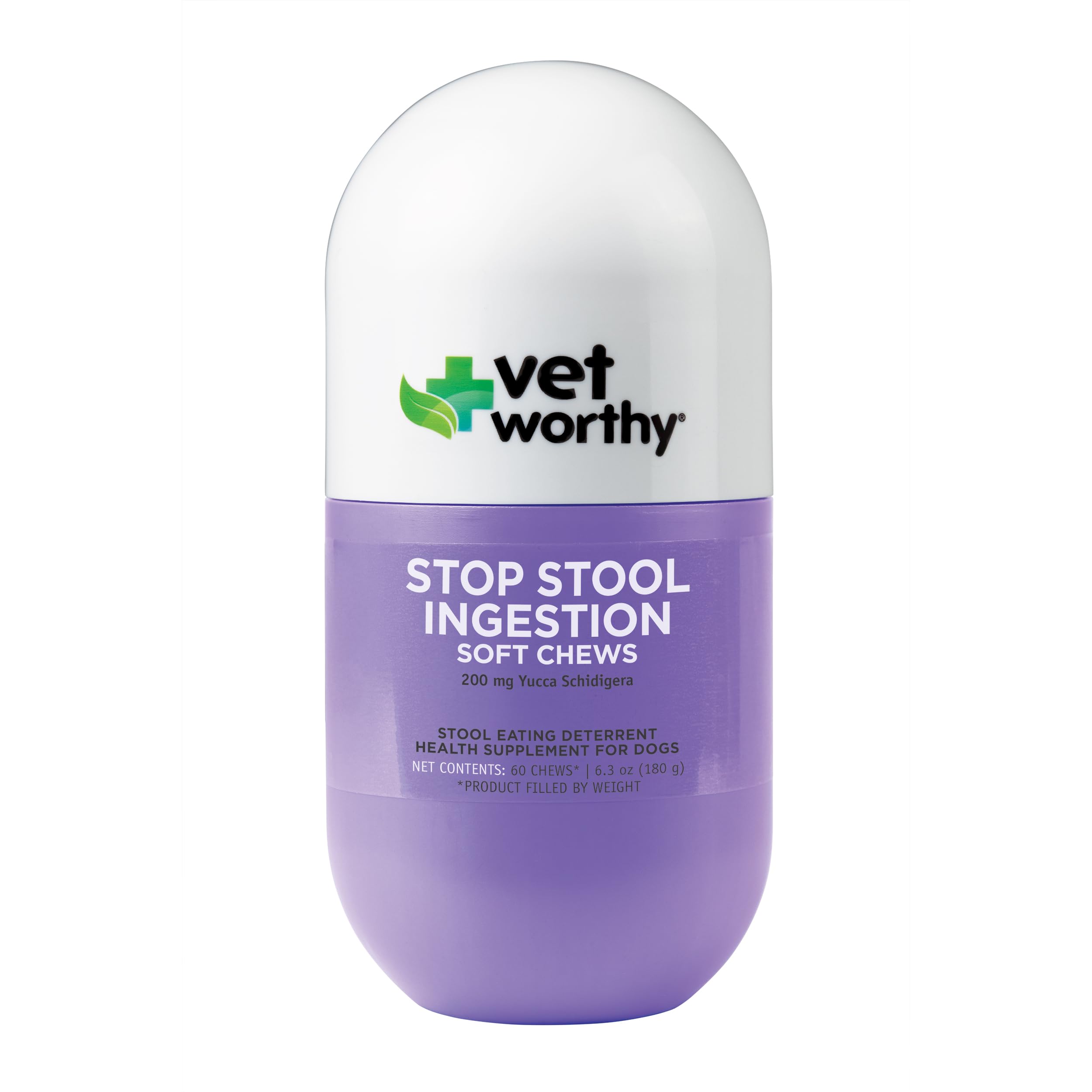 Vet Worthy bouchées souples pour chien, réduction des odeurs et aide à limiter la coprophagie.