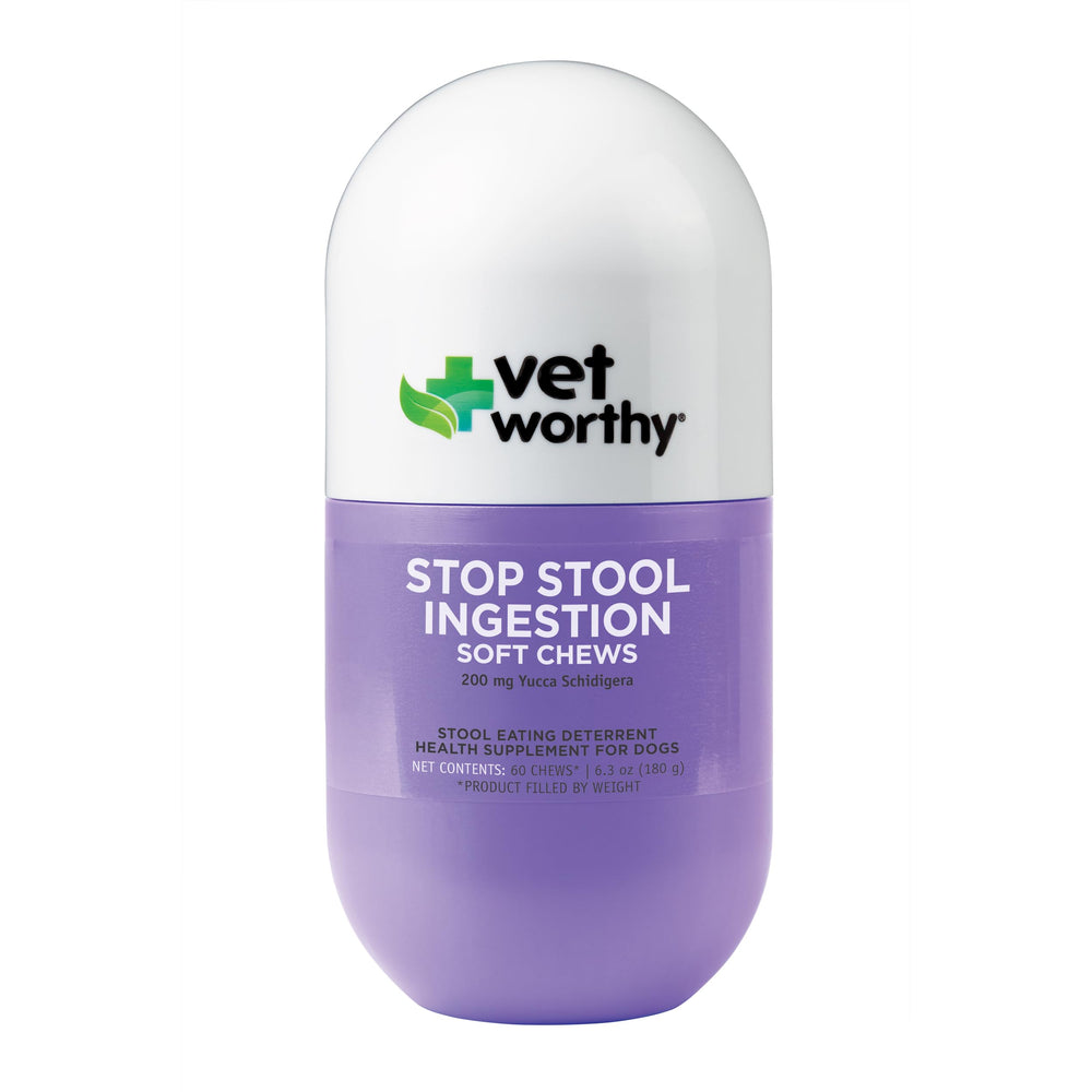 Vet Worthy bouchées souples pour chien, réduction des odeurs et aide à limiter la coprophagie.