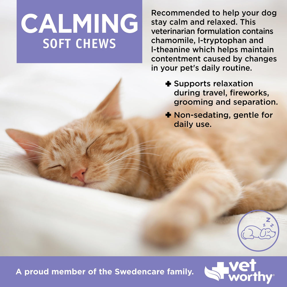 Vet Worthy friandises apaisantes ingrédients: douceur naturelle pour calmer l'animal