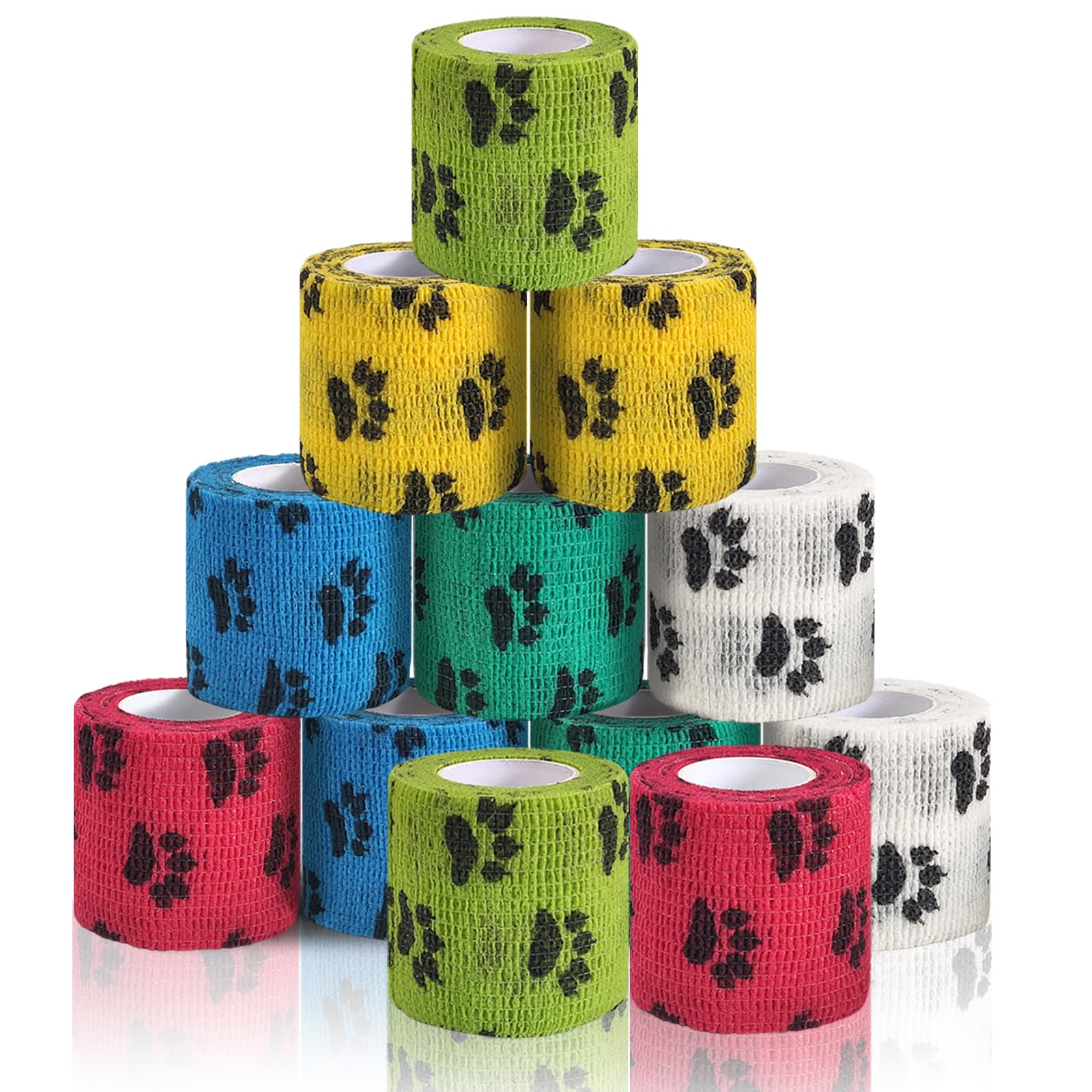 Vet Wrap bandage chien bleu: protège la patte et offre ventilation confortable.