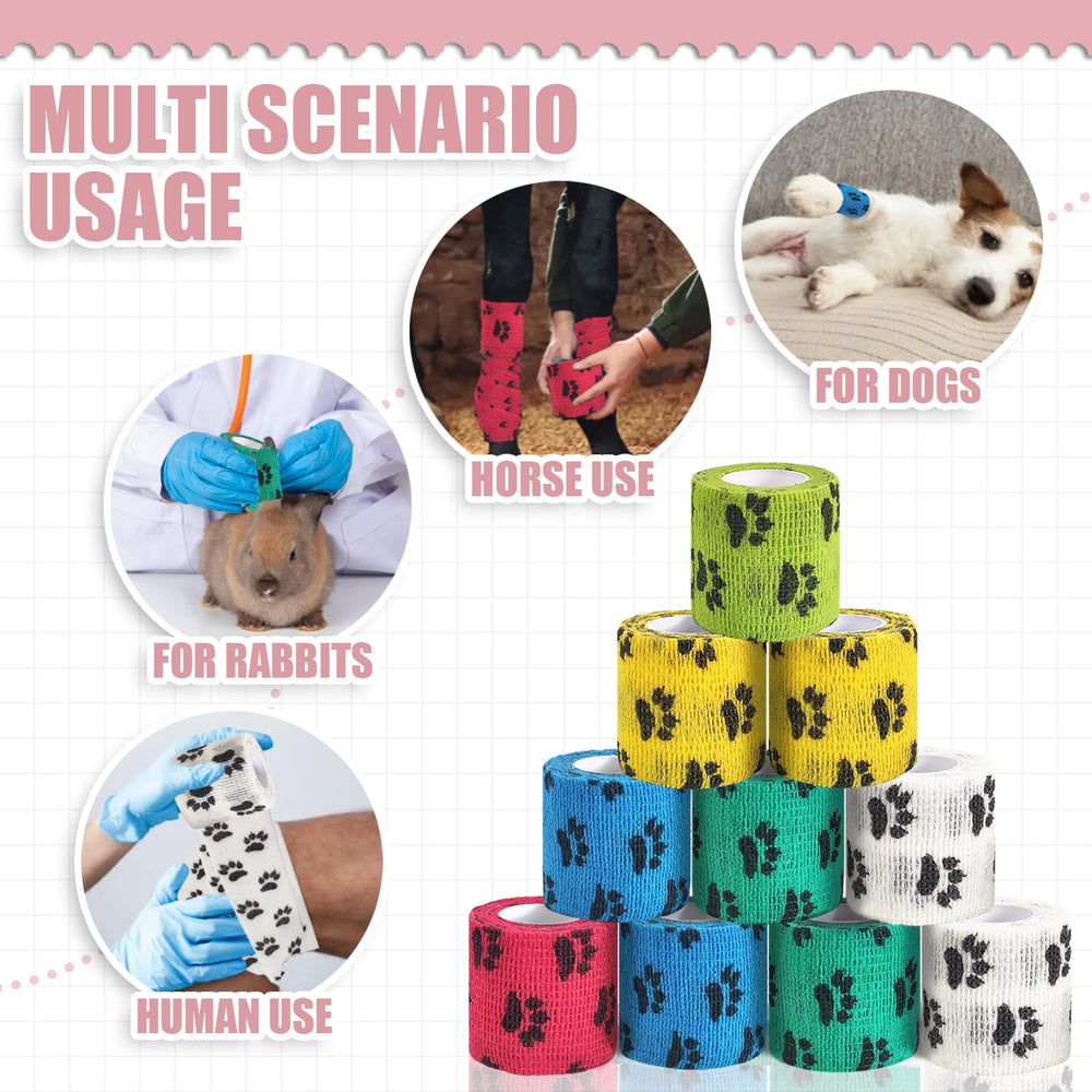 Vet Wrap bandage chien vert: application facile et peau qui respire.