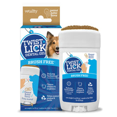 Vetality Twist et Lick: gel dentaire en bouteille pour chien, soin quotidien pratique.