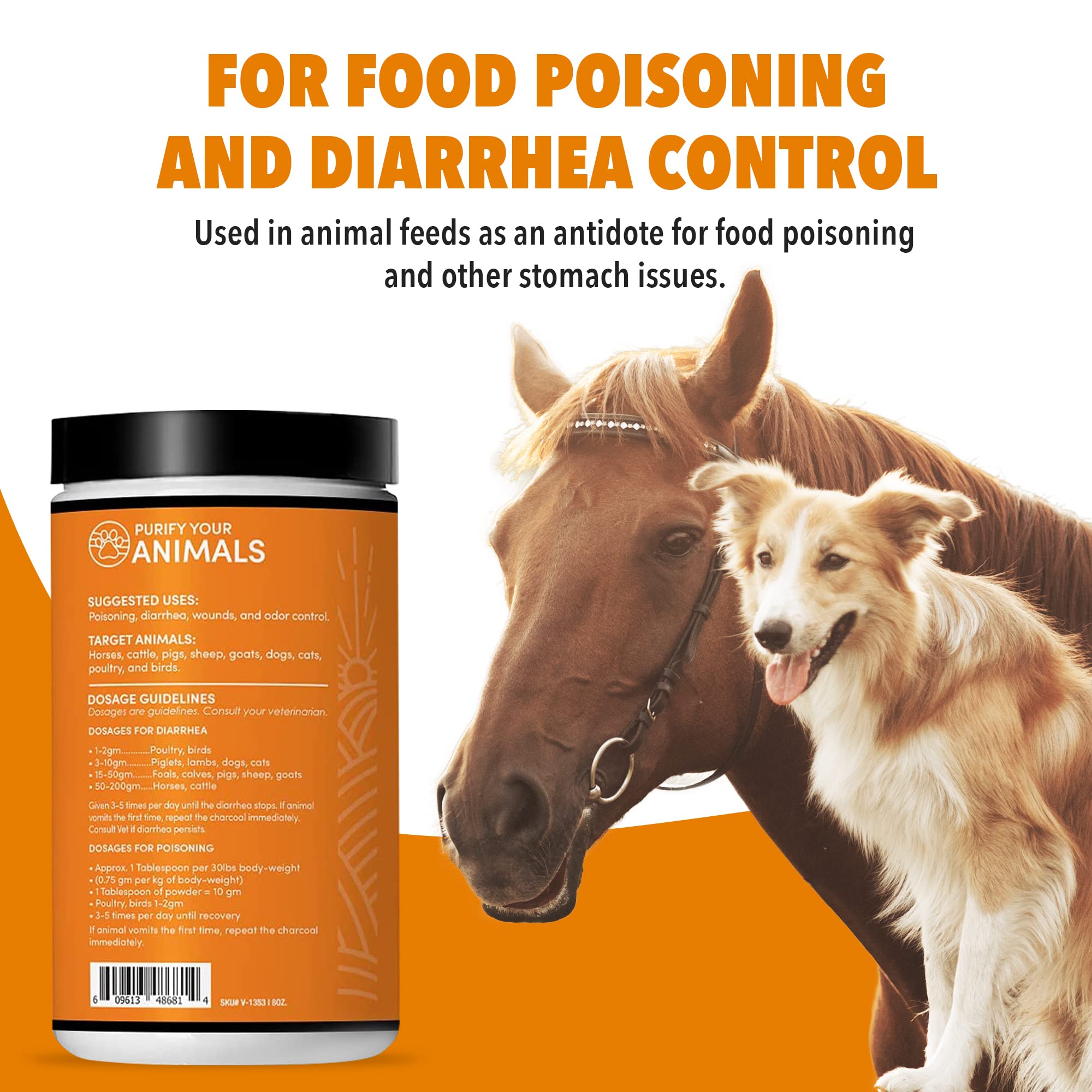 VetDtox Charbon Actif – aide potentielle à la digestion des chevaux.