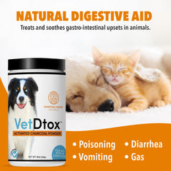 VetDtox Charbon Actif – administration facile pour chien.