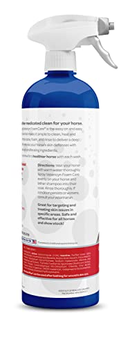 Vetericyn FoamCare Cheval – application spray pour une couverture rapide sur les zones sensibles.