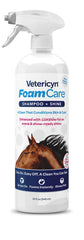 Vetericyn FoamCare nettoie le pelage du cheval avec une mousse légère et efficace.