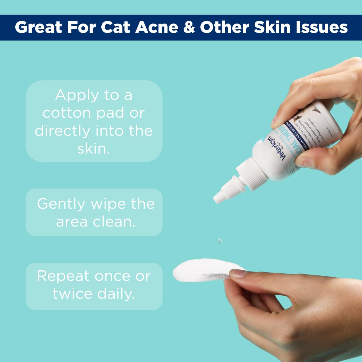 Vetericyn Plus Amélioration Peau Chat Acné Menton: soutien potentiel de la peau