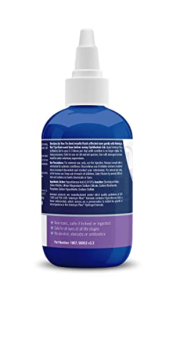 Application du gel oculaire Vetericyn Plus sur l’œil du cheval.