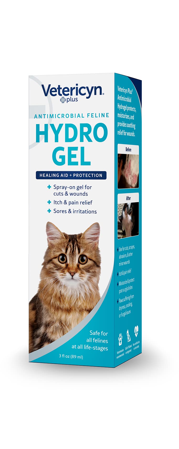 Produit fabriqué aux États-Unis pour soins à domicile des chats