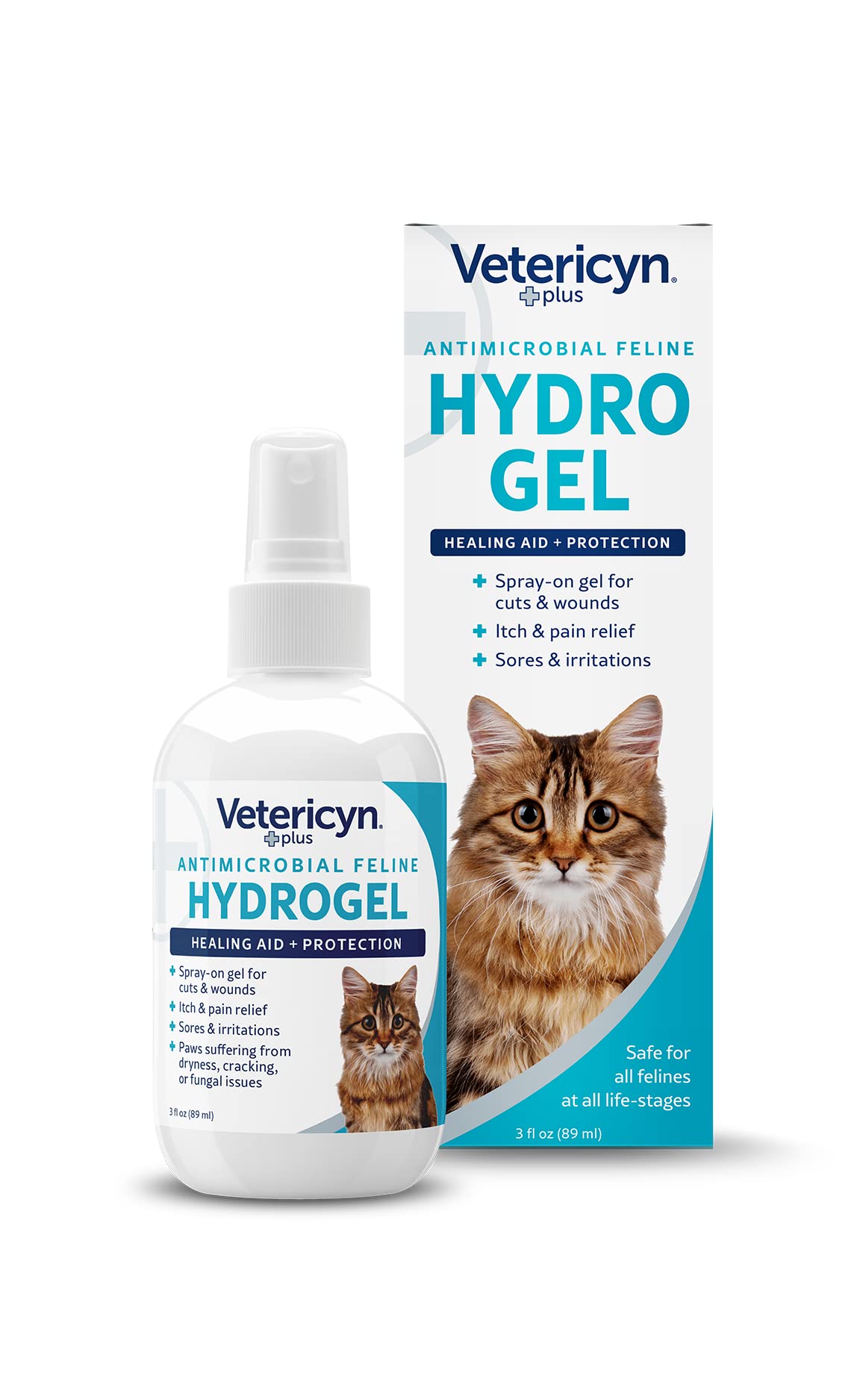 Vetericyn Plus Chat hydrogel pulvérisateur pour plaies et démangeaisons