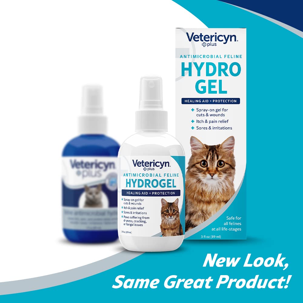 Protection de la peau sensible du chat grâce au gel hydrogel Vetericyn Plus