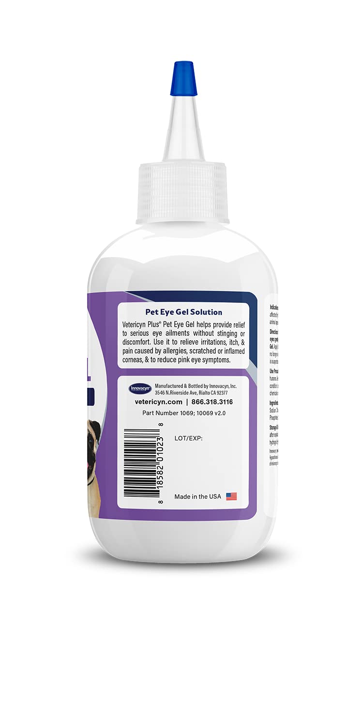 Emballage etui de Vetericyn Plus Eye Gel, accessoire pratique pour soins oculaires à domicile.