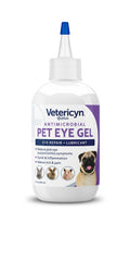 Regard d’un chien après l’application du gel oculaire Vetericyn Plus.