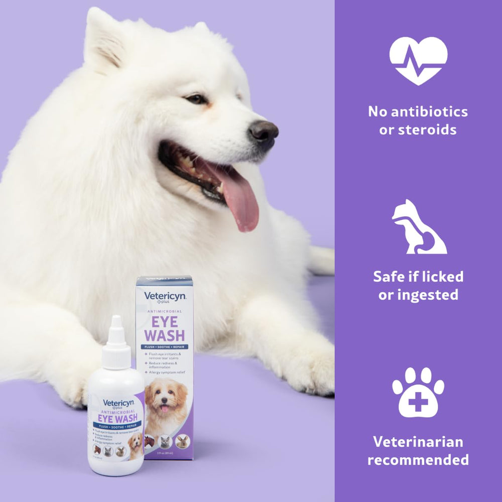 Solution sans antibiotiques Vetericyn Plus, utilisation sûre et non toxique.