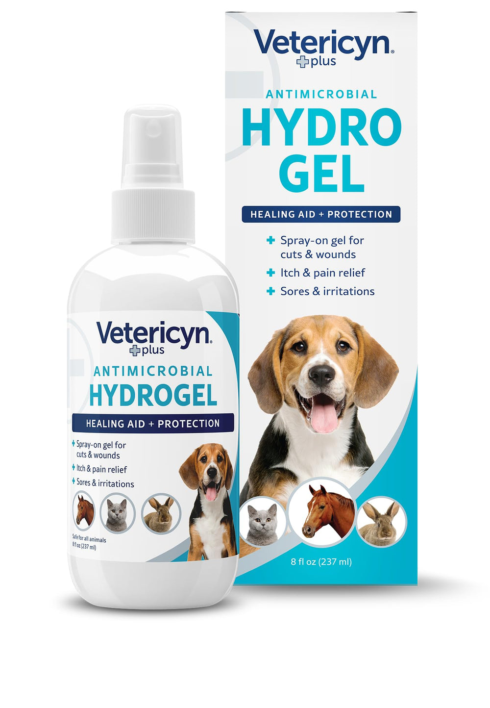 Le gel spray Vetericyn Plus pour plaies chez le chien apaise et protège
