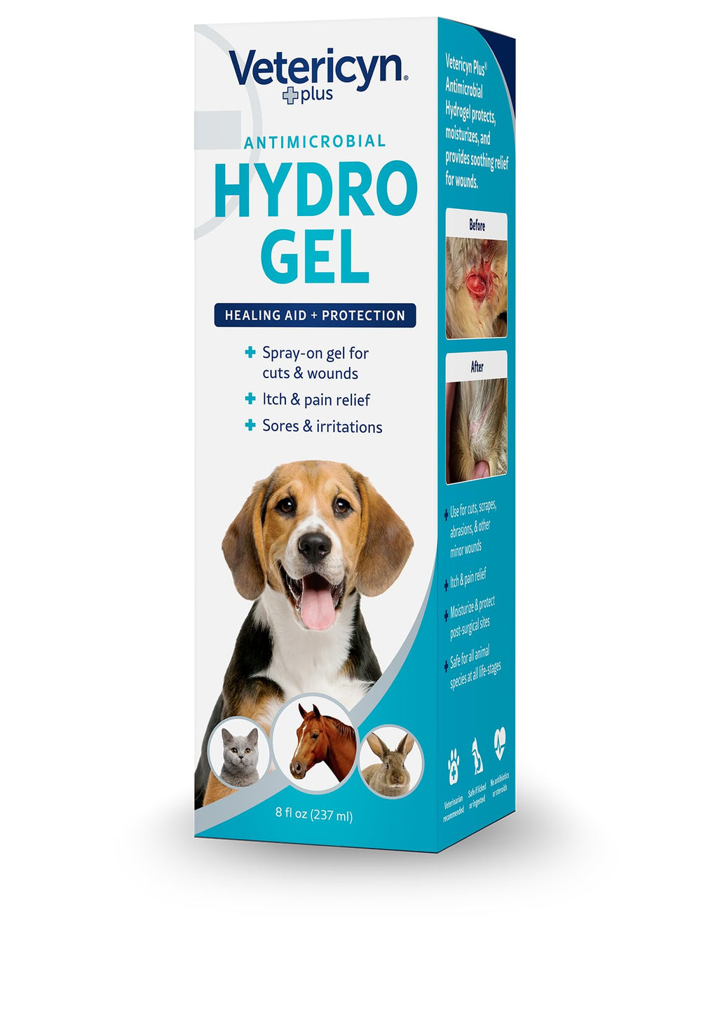 Soin préventif des petites plaies grâce au spray hydrogel Vetericyn Plus