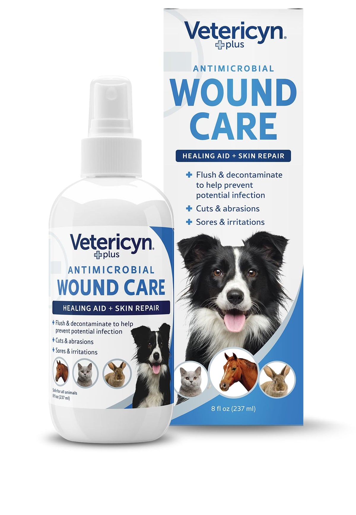Spray Vetericyn Plus pour chiens : nettoyage rapide des plaies et confort potentiel.