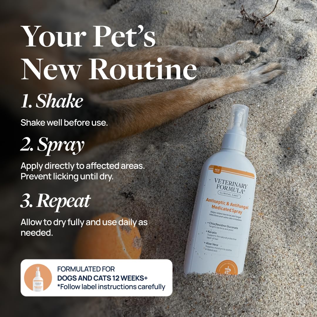Conçu sans parabènes, sans colorants et sans savon par Veterinary Formula Clinical Care.