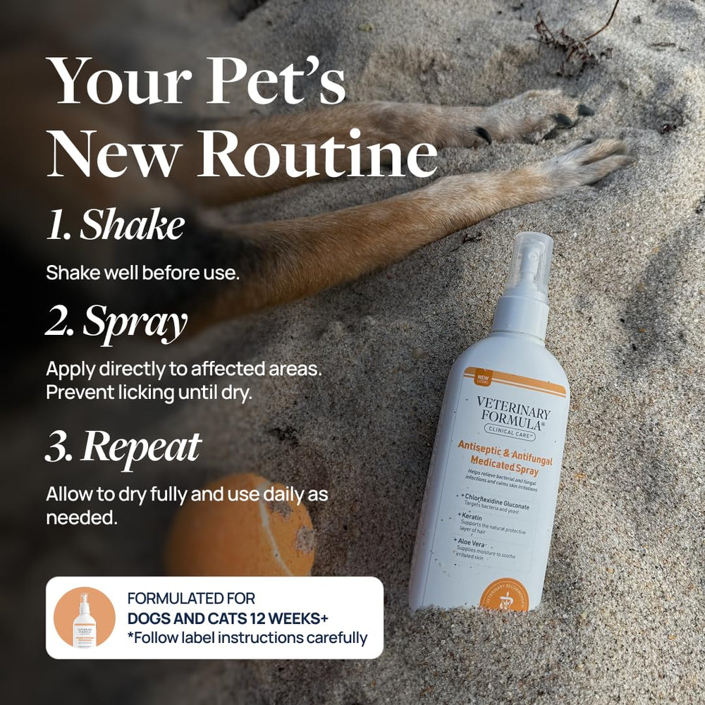 Conçu sans parabènes, sans colorants et sans savon par Veterinary Formula Clinical Care.