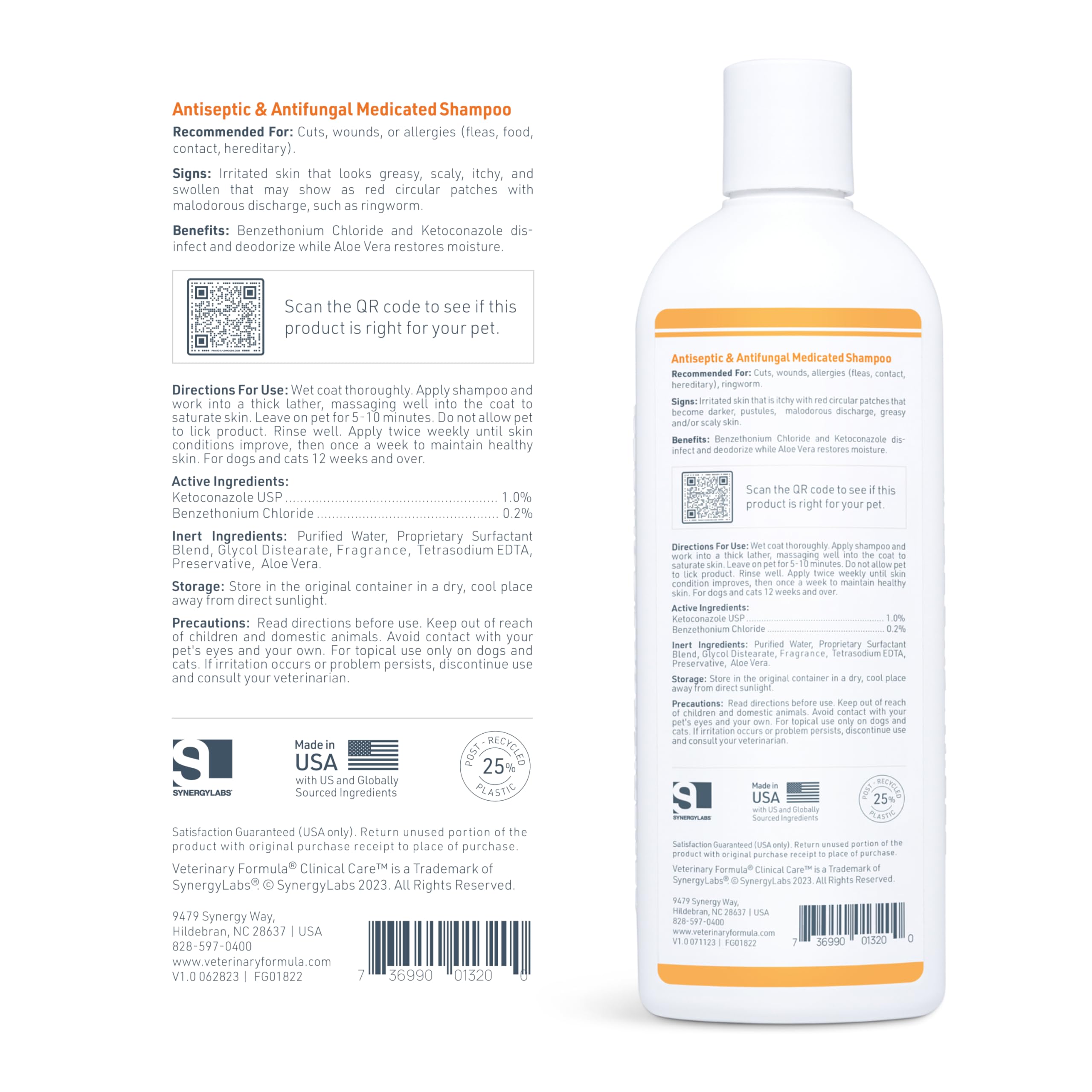 Formulation sans parabènes ni savon pour peau sensible.
