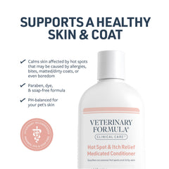Pelage plus lustré et peau plus douce après utilisation du conditionneur.