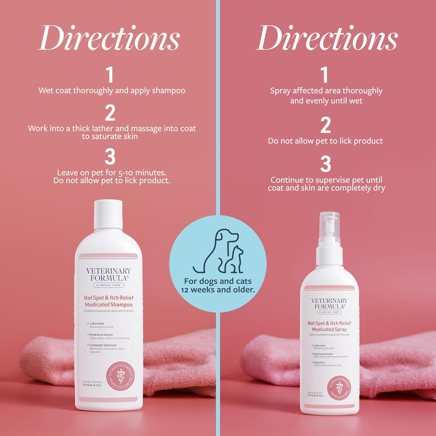 Pelage doux et brillant après l'utilisation du shampooing Veterinary Formula.