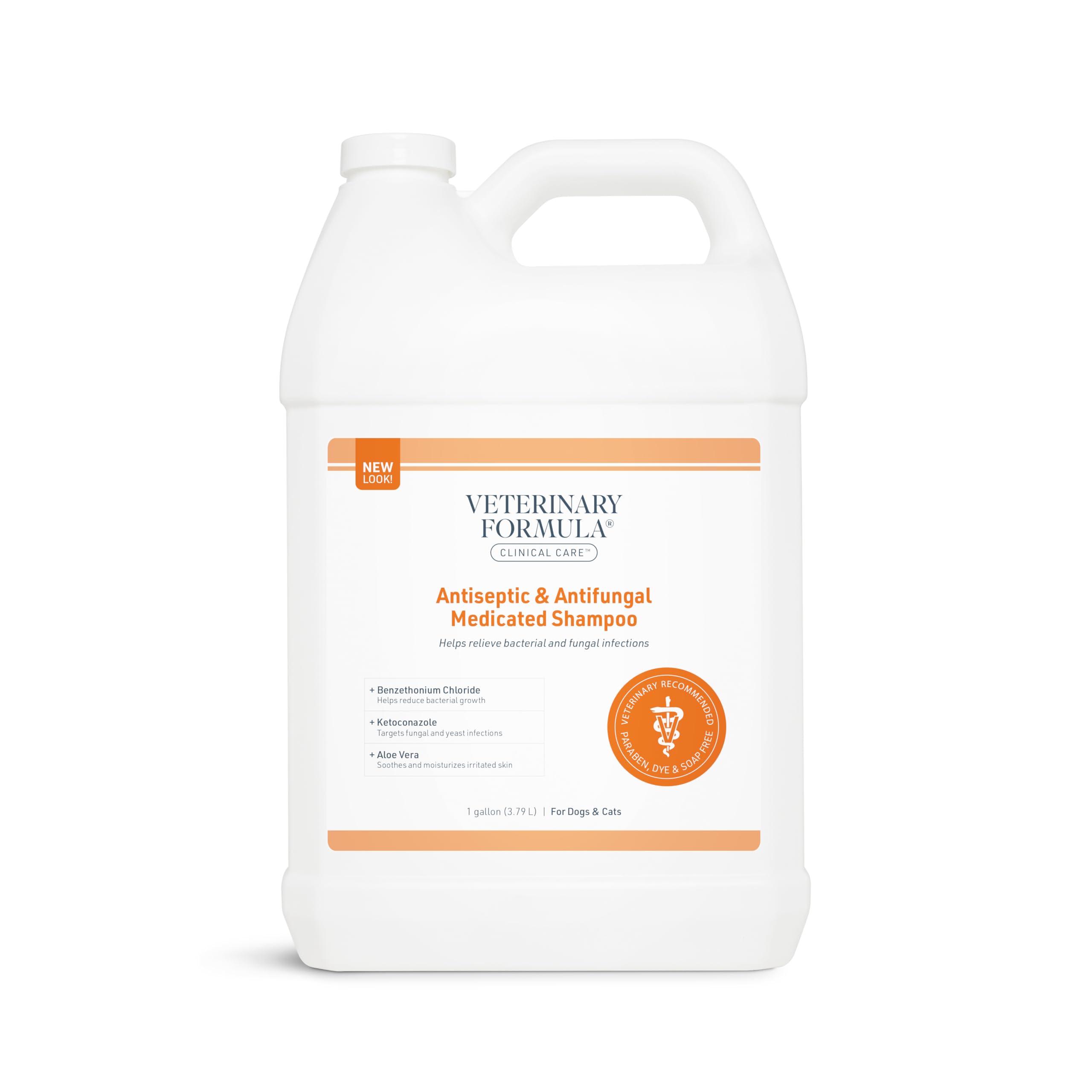 Shampooing Veterinary Formula Clinical Care en bouteille pour nettoyer et apaiser la peau irritée des animaux